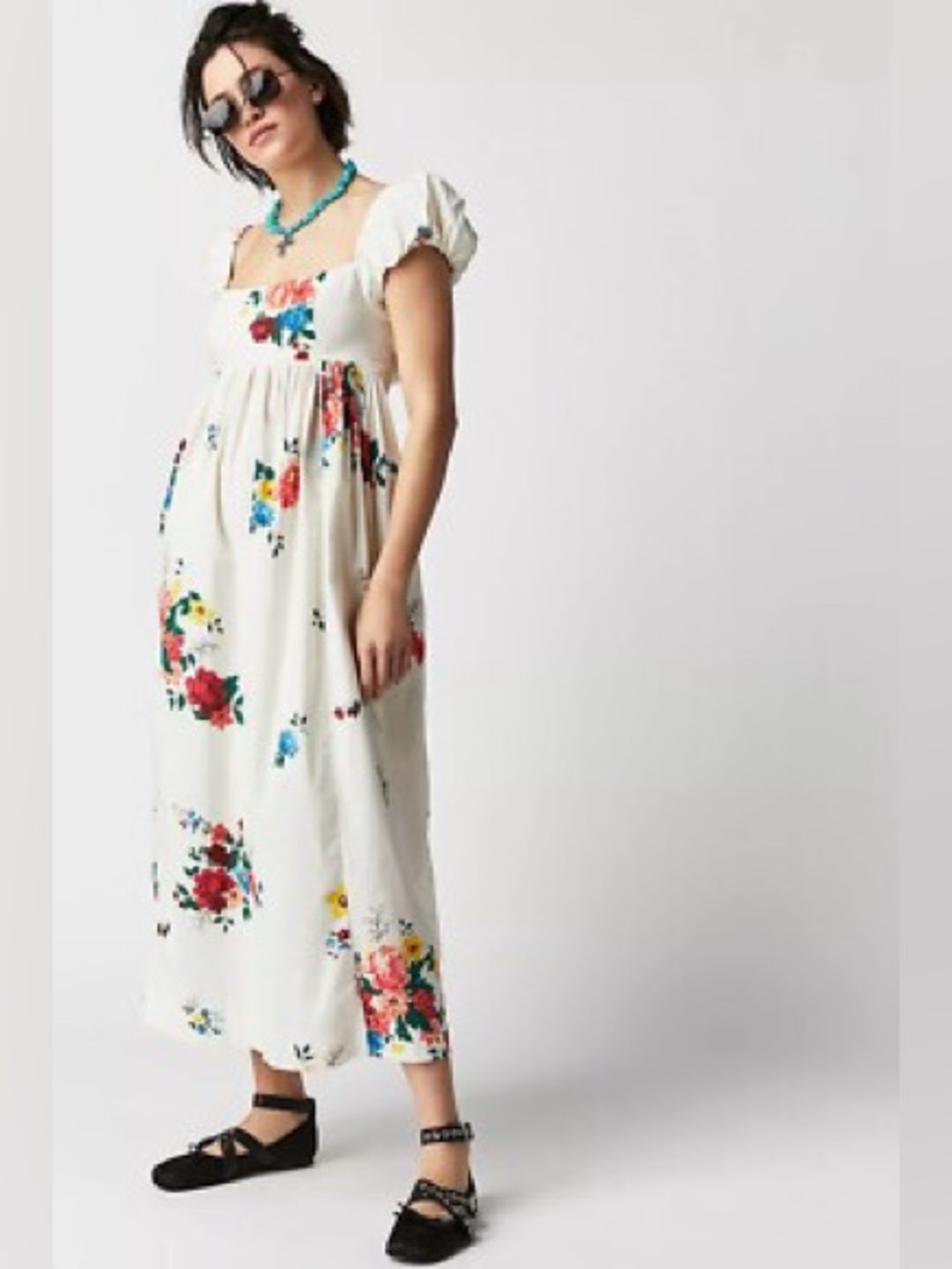 Free People Linda Lou Poplin Dress - M